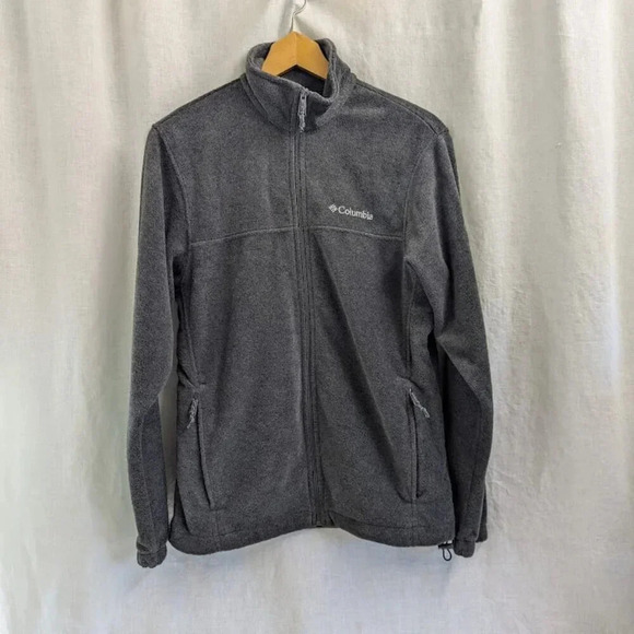 Columbia Sportswear Gray zip up fleece jacket, like new, women's size small  O12 - Picture 1 of 11